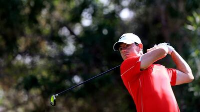 Rory McIlroy’s score of 66 on Thursday matched his best run around the Earth course in Dubai since 2009. Yoshua Arias / EPA