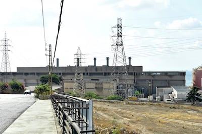 The Jiyeh plant has been completely shut down for years amid Lebanon's economic crisis. EPA