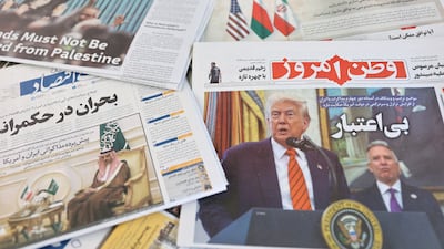 US President Donald Trump ruled out allowing Iran to enrich uranium under a nuclear deal. Reuters