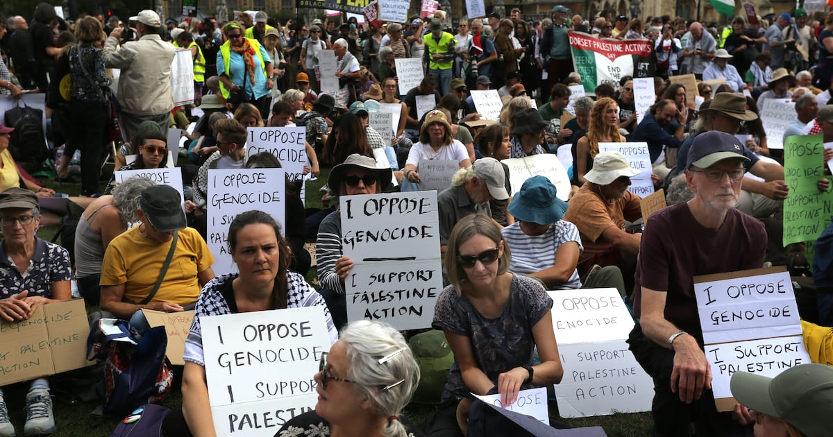 Pro-Palestine protesters arrested under counter-terrorism laws at London rally