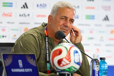 Algeria head coach Vladimir Petkovic attends a press conference. Getty Images