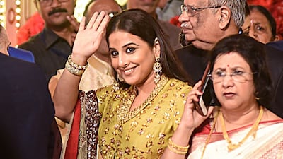 Bollywood actress Vidya Balan attends the wedding. AFP