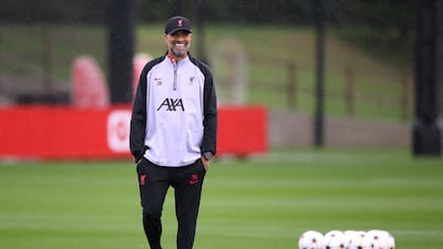 Liverpool manager Jurgen Klopp oversees training. Reuters