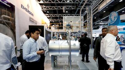 The Emerson booth during Adipec 2014. Christopher Pike / The National