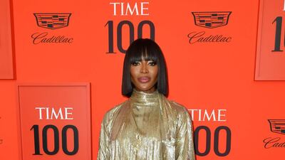 Naomi Campbell arrives on the red carpet for the Time 100 Gala at the Lincoln Center in New York on April 23, 2019. AFP