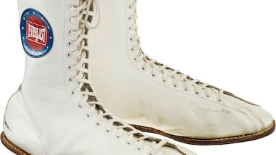 The shoes show obvious signs of wear. Courtesy: Heritage Auctions