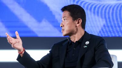 G42 group chief executive Peng Xiao has said the company 'pursued a commercial strategy since 2022 to fully align with our US partners and not to engage with Chinese companies'. Victor Besa / The National