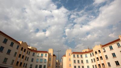 International City apartments: Q3 down 7%. Studio - Dh33-38,000. 1BR - Dh44-48,000. 2BR - Dh62-68,000. 3BR - N/A. Q3 2013-Q3 2014 up 40%. Pawan Singh / The National
