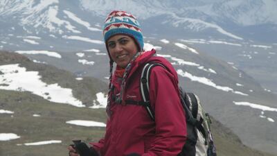 Bushra Farooqui, 42, died on Sunday while on a trek in Wadi Sameeni. Courtesy Farooqui family