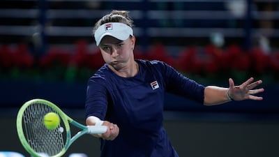 Barbora Krejcikova defeated Aryna Sabalenka to reach the Dubai Duty Free Tennis Championships semi-finals. AP