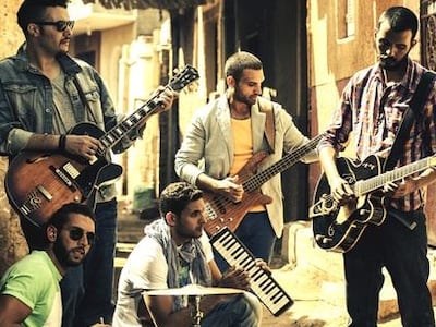 Cairokee are one of the Arab world’s biggest rock bands, known for socially engaged songs. Photo: Hatem Saleh