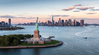 The New York skyline. The coronavirus pandemic has led to a pick up in demand for properties in suburbs of major cities such as New York. Getty Images