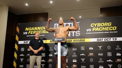 Renan Ferreira weighed in 261.5 lbs for the PFL showdown with Francis Ngannou