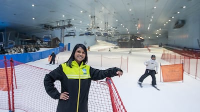She now counts 31 large King and Gentoo penguins among her colleagues at the Mall of the Emirates indoor ski resort
