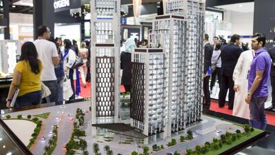 Above, a model of the planned Astria at Business Bay development of Deyaar. Antonie Robertson / The National