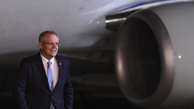 Australian Prime Minister Scott Morrison arrives for the G20 summit. EPA