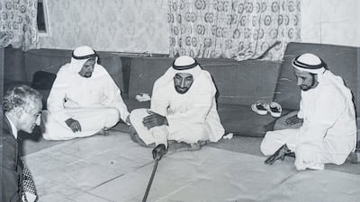 Rare and old photos of Abu Dhabi from the collection of Dr Abdul Rahman Makhlouf who was a close friend of Sheikh Zayed and had planned Abu Dhabi. Victor Besa / The Nationa.