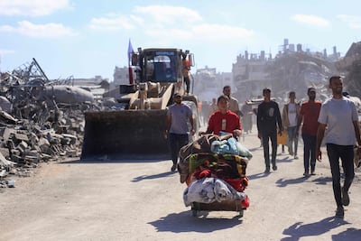 Gaza has been left in ruins by two years of Israeli bombardment. AFP