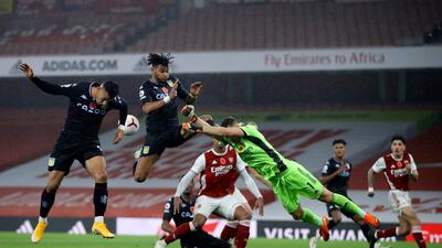 ARSENAL RATINGS: Bernd Leno 6 – Leno could do little about McGinn’s goal that was disallowed, or any of the three goals that stood. Made two particularly good saves from Grealish and Trezeguet in the second half. AP