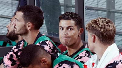 Football fans in South Korea are unhappy that Cristiano Ronaldo, second from right, did not feature for Juventus against Team K League. AP Photo