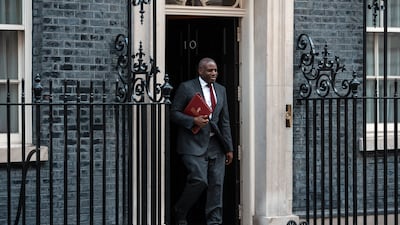 UK Foreign Secretary David Lammy leaves the weekly cabinet meeting on Downing Street in London. Getty Images