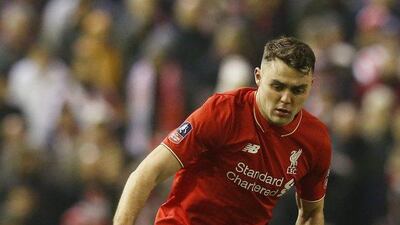 Connor Randall of Liverpool shown in action against Exeter on Wednesday night in the FA Cup. Phil Noble / Reuters