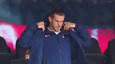 Gareth Bale in the stands during the match. Reuters