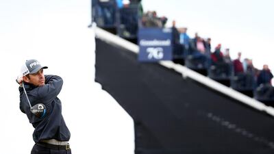 Louis Oosthuizen of South Africa tees off on the 12th hole during the first round of the 2015 Open Championship on Thursday at St Andrews. He finished 5-under, tied for eighth. Matthew Lewis / Getty Images