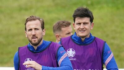 Harry Kane, left, and Harry Maguire.