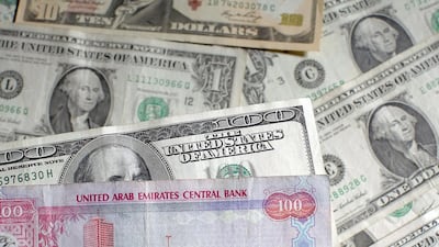 United States of America dollars with UAE dirhams. Ryan Carter / The National