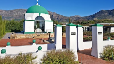 In the leafy suburb of Constantia, South Africa’s oldest winemaking region, the kramat at Islam Hill is set in manicured gardens.