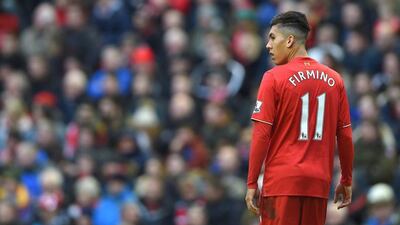 Liverpool's Roberto Firmino shown on Saturday during his team's Premier League match against Sunderland at Anfield. Peter Powell / EPA / February 6, 2016