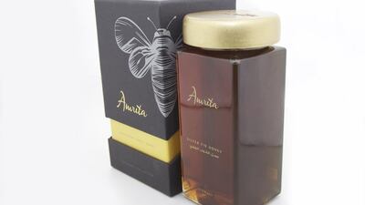 Amrita Honey, by cancer survivor Christine Kesserwan, is endorsed by Sheikha Fatima bint Mansour. Courtesy Blossom and Bloom