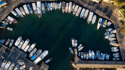 The port of Byblos in the ancient city of Byblos (Jbeil), north of Beirut.