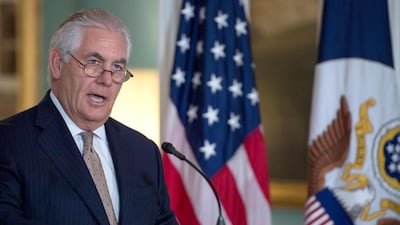 US secretary of state Rex Tillerson demanded that Qatar “must do more and ... more quickly” to end support and financing of terrorism. Paul Richards / AFP