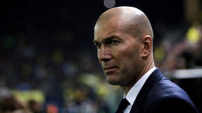 Zinedine Zidane has led Real Madrid to their 11th European Cup and to the top of the Primera Liga since taking over as manager last season. Biel Alino / AFP