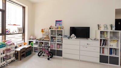The open-plan living room