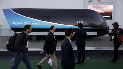 A Virgin Hyperloop One XP-1 pod. Journey times between Riyadh and Jeddah could be reduced to 76 minutes from over 10 hours currently according to the firm. Bloomberg