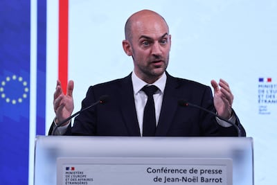 French Foreign Minister Jean-Noel Barrot said France will support Lebanon if it wants to extend Unifil's mandate. AFP