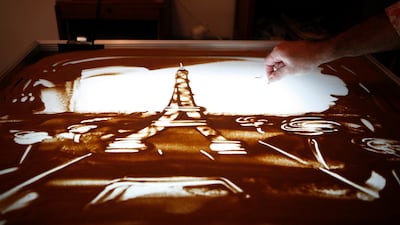 “It is a live medium, not like a pen or pencil, and it holds a lot of emotion.� Asmaa Al Hameli / The National