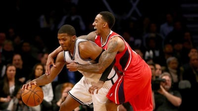 Joe Johnson scored 22 points for the Nets on Monday night. Elsa / Getty Images / AFP