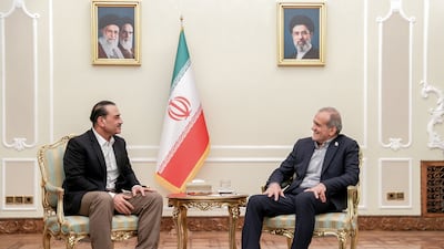 Masoud Pezeshkian, the Iranian President, meets Field Marshal Asim Munir, Pakistan's Chief of Defence Forces, in Tehran, where talks continue to resolve the US-Iran war. Reuters