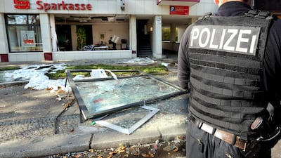 A group of raiders linked to the Remmo clan blew up a Sparkasse branch in Berlin, Germany, to cover their tracks. Getty Images