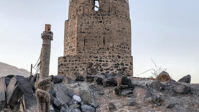 A guard tower in Khor Fakkan. Photo: Antonie Robertson / The National