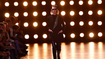 There were also a lot of low-cut, skin-hugging trousers. AFP