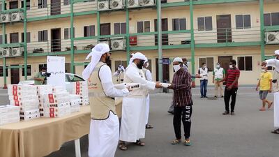 Emirates Red Crescent distributes 45,745 iftar meal boxes across 218 locations in the UAE every day.