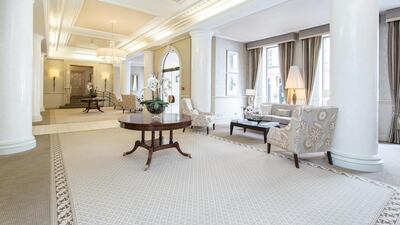 The ornate concierge at Fountain House. Courtesy Wetherell