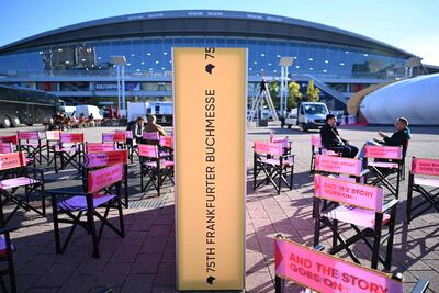 This year's Frankfurt International Book Fair has been marred by controversy and cancellations. AFP