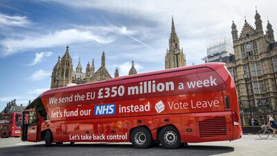 It would have been possible to have had a Brexit referendum in which the leave side did not tell the lie that 'we send the EU £350 million a week'. Getty Images