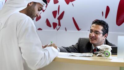 Bank lending growth in the UAE fell to 9.5 per cent year-on-year in December from 10.2 per cent in November. Mona Al Marzooqi / The National